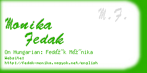 monika fedak business card